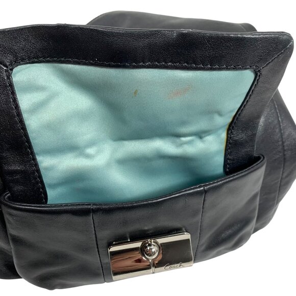 COACH Kristin Black Leather Hobo Shoulder Handbag 14783, Extra Strap, No Tag - Picture 11 of 11